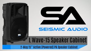 Seismic Audio L Wave-15 Powered Speaker Cabinet
