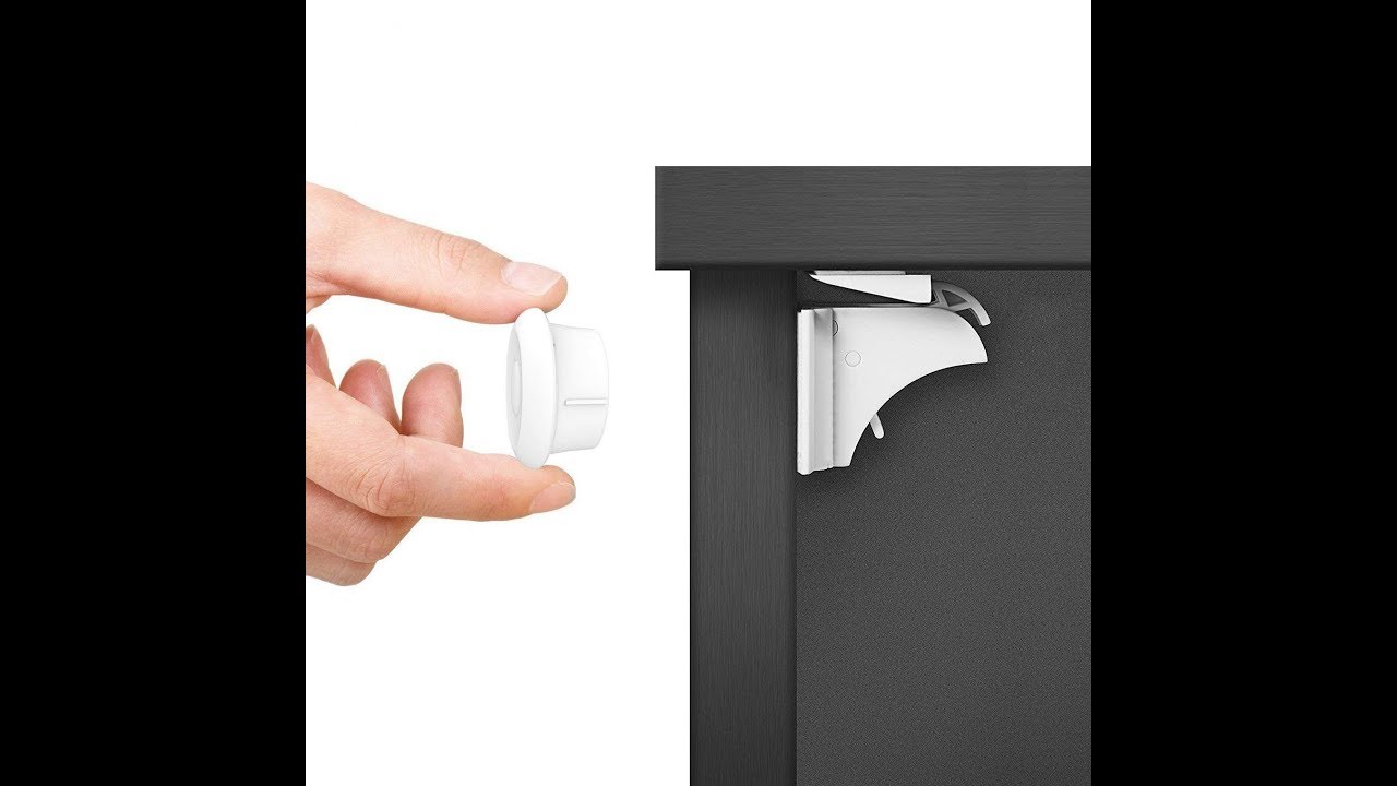 Vmaisi Magnetic Locks for Cabinets and Drawers, Simple Baby Proofing  Adhesive Latches No Drilling 