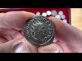 Ancient Roman silver antoninianus coin of emperor Philip I