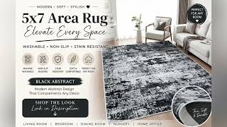 Modern Washable Area Rug For Stylish Homes