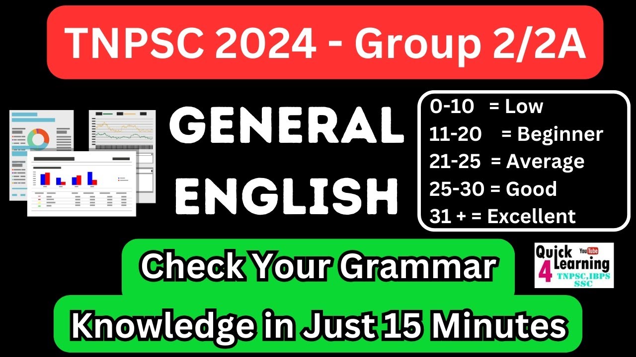 TNPSC Group 2 2A General English 2024 Grammar | Check Your Knowledge ...