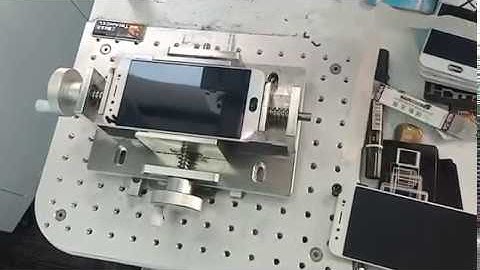 Mobile Phone Back Cover Frame Separator Metal Engraving LOGO Fiber Laser Marking Machine