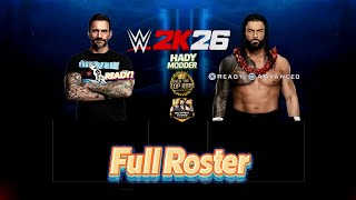 Full Roster Preview - WWE 2K26 PSP | By HADY Modder screenshot 2