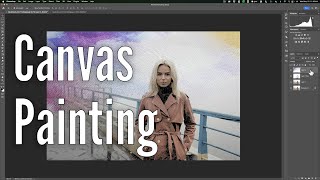 Make a PHOTO Look Like a Canvas Painting in PHOTOSHOP screenshot 5