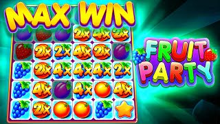 INSANE MAX WIN ON FRUIT PARTY!!! (5000x WIN)