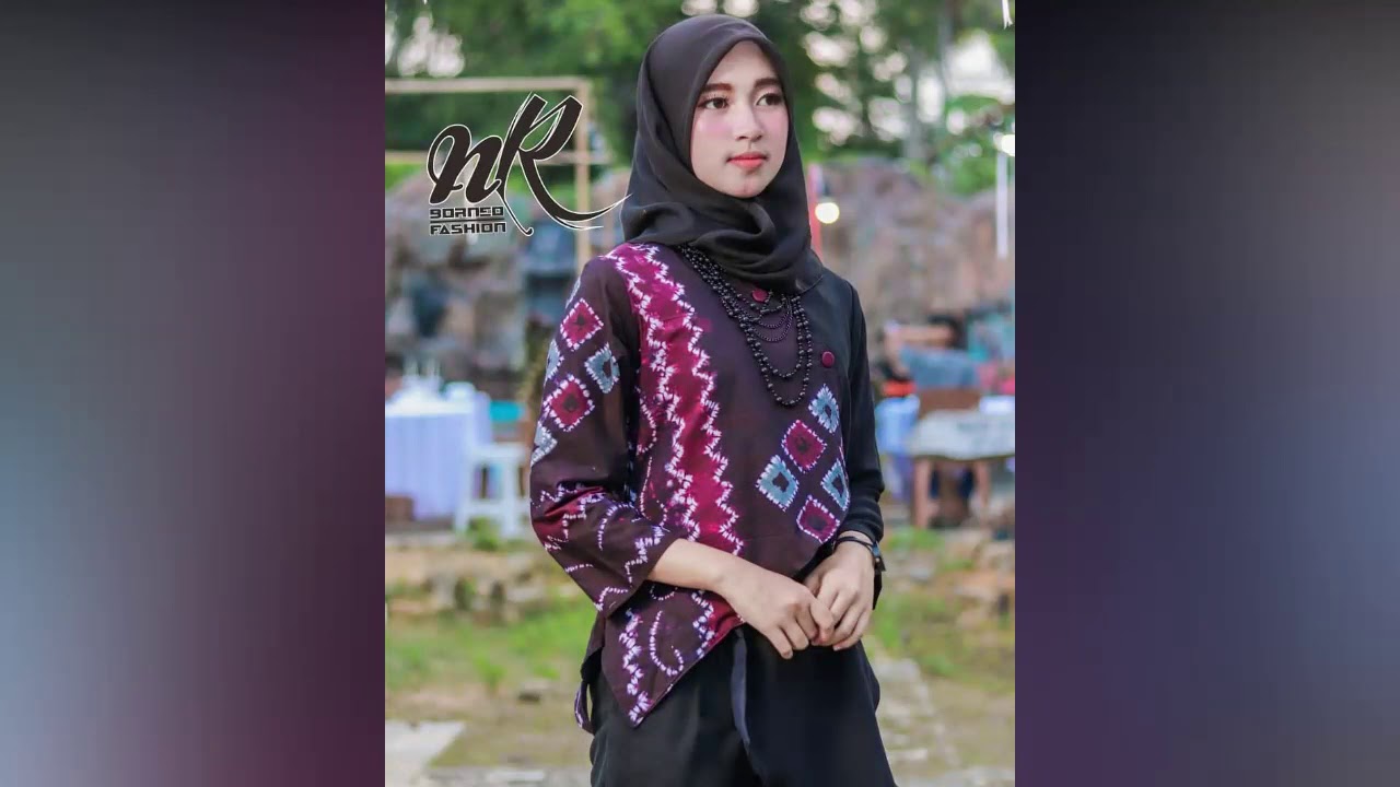 Model Baju  Sasirangan  Gaun Sasirangan  Kreasi Icha Tembus 