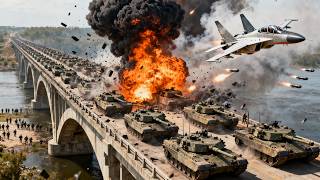 TODAY, Feb 22! U.S Ballistic Missiles Destroy 250 Iranian Tanks on a Bridge North of Tehran