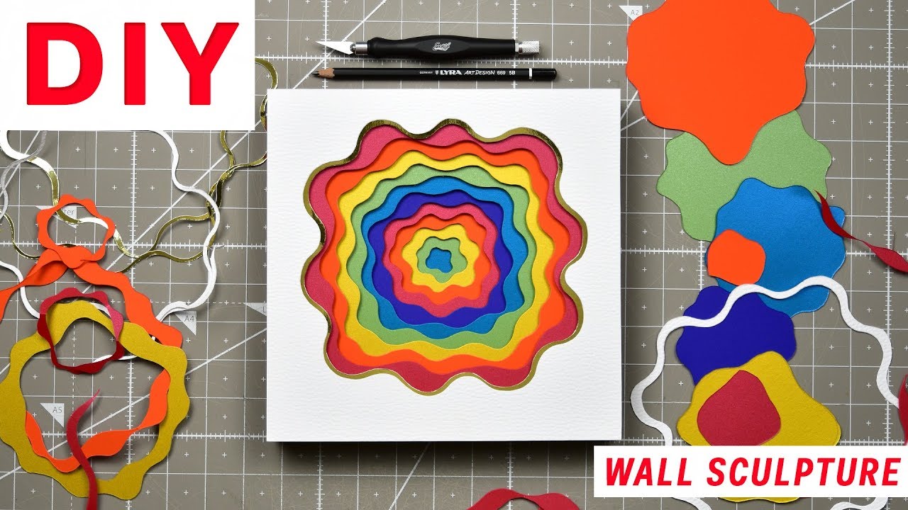 How to make a 3D wall sculpture | DIY | OLGA SKOROKHOD - YouTube