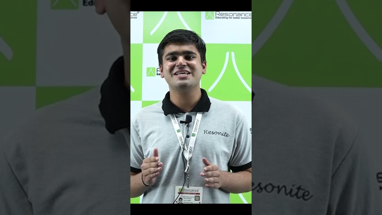 One of the Toppers Amongst MPBSE Class XII Aryan Mishra Chooses Resonance...