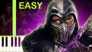 MORTAL KOMBAT 2 THEME - EASY Piano Tutorial