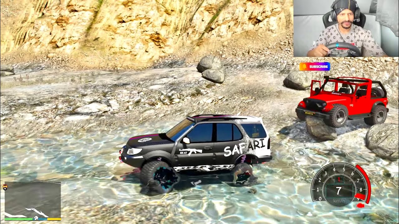 TATA SAFARI  Naal Tochan 🔥 | THAR  4x4 FAS GYI 😳  | INDIAN  GTA | BrarTV