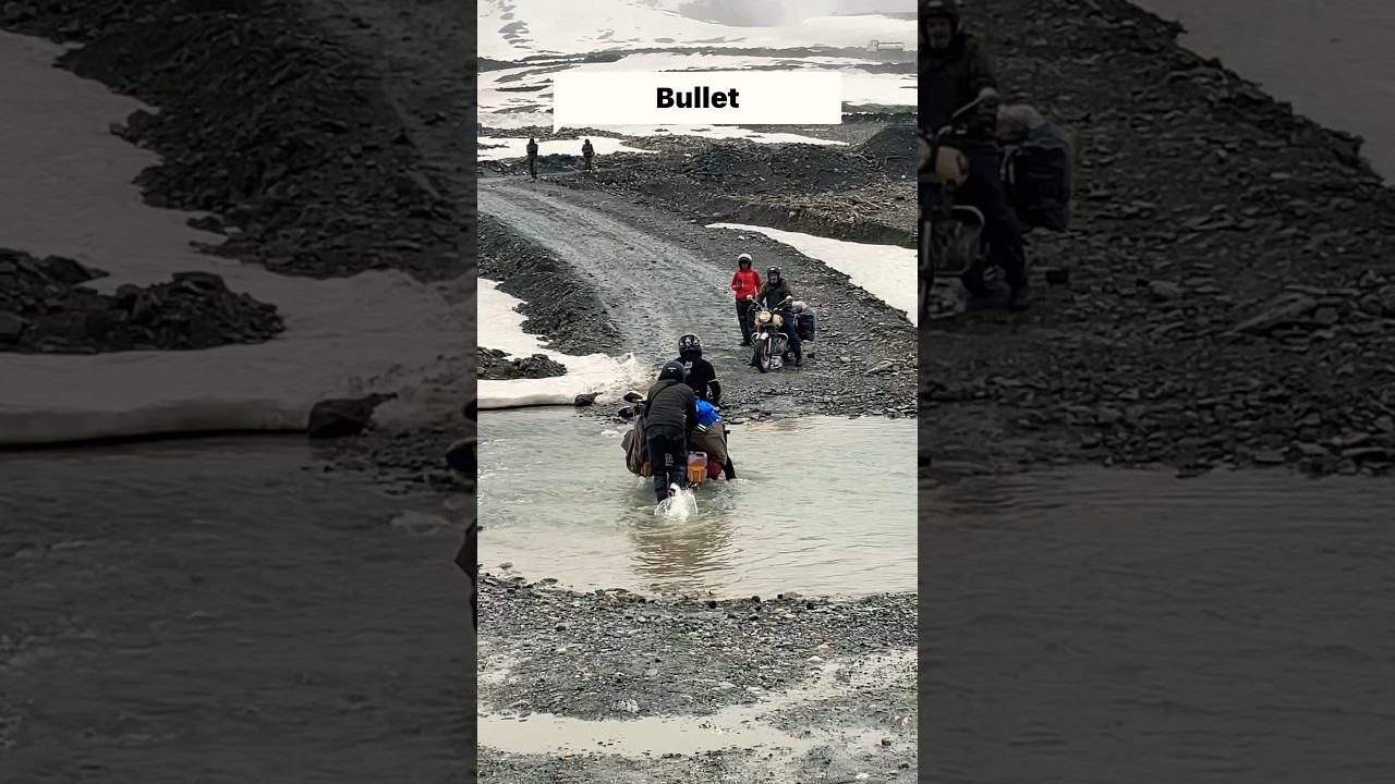 Water crossing at baralacha pass - Leh Ladakh 2023