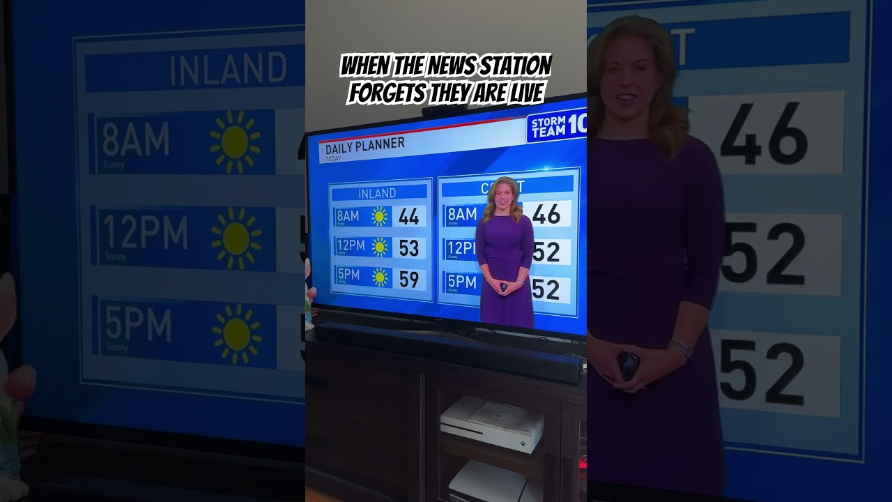 EMBARRASSING NEWS ANCHOR MOMENT 