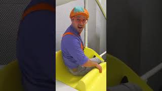 GO DOWN THE SLIDE WITH BLIPPI! #shorts