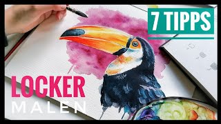 Lockeres Aquarell malen - Aquarell für Anfänger