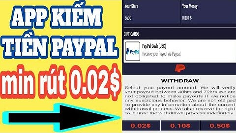 App Mới Làm Khảo Sát Và Nhiệm Vụ Kiếm Tiền PayPal Min Rút 0.02$ Uy Tín | Kiếm Tiền Online