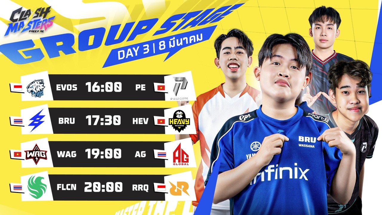 🔴 [TH] Free Fire Clash Masters SEA 2026 Spring - Day 3