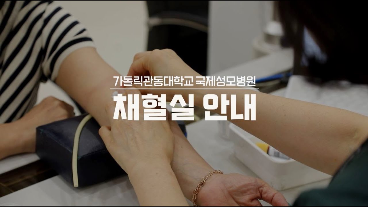 [국제성모병원] 채혈실 안내  #대학병원 #채뇨 #채혈 #안내영상