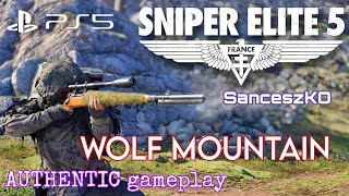 Sniper Elite 5 - AUTHENTIC gameplay PS5 - WOLF MOUNTAIN DLC