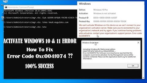 Cara Memperbaiki Error Code 0xc004F074 - Solusi Untuk Windows 10 Pro