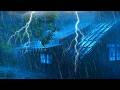 Goodbye Insomnia With Heavy RAIN Sound | Rain And Thunder Sounds For Sleep In Dark Night ASMR