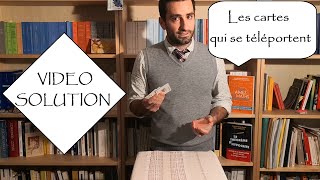 ArithmAntique n°56 - VIDEO SOLUTION Les cartes qui se téléportent