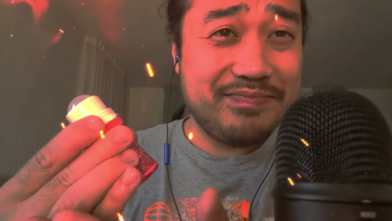 ASMR Strawberry Liquid Roller Candy - Mouth Sounds & Giving You Positive Peptalk