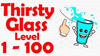 Thirsty Glass - Draw Line Puzzle Level 1-100 Gameplay Walkthrough screenshot 2