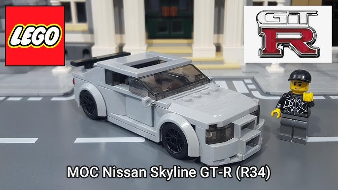 LEGO MOC Nissan R34 Skyline GT-R by mcgwerks