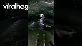 Skiing Through A Glacier || ViralHog