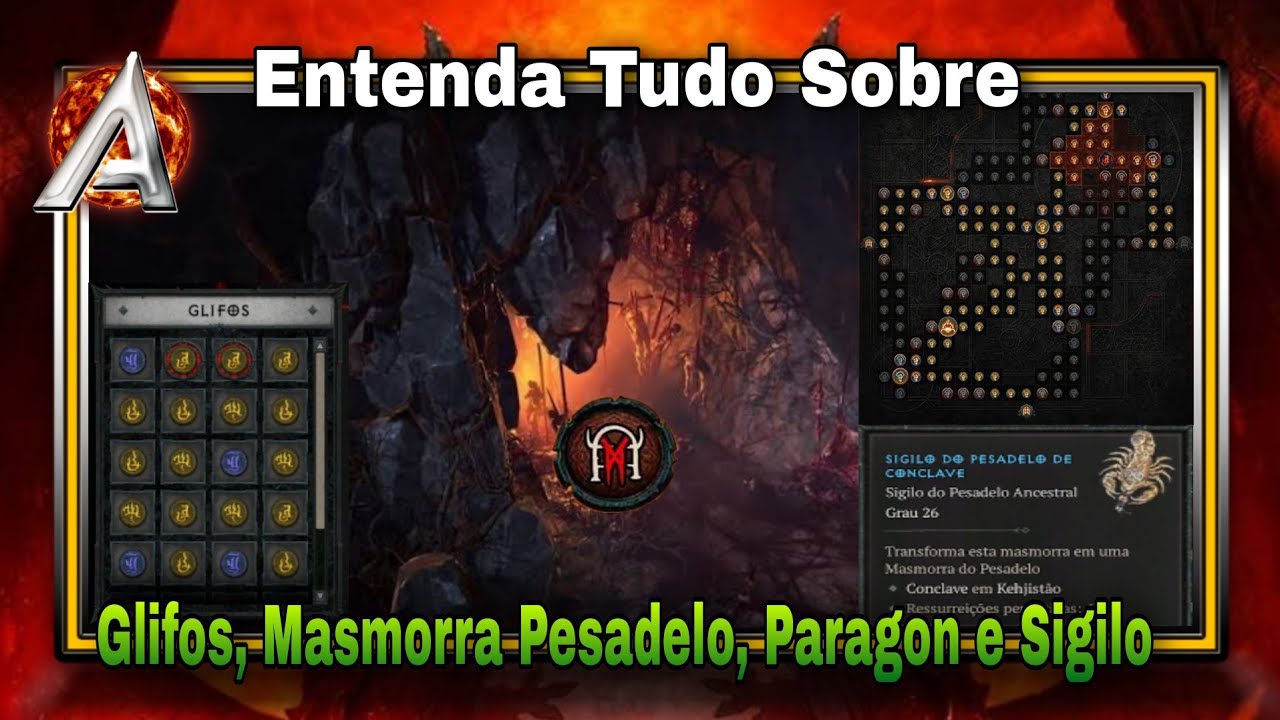 Entenda Tudo! Masmorra Pesadelo, Sigilo, Glifos, Paragon e Pontos de