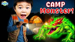 KIDS!👹A Mystery MONSTER Visited Our Camp!⛺| EDUCATIONAL KIDS NATURE SHOW🌿