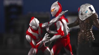 Ultraman Fake Stop Motion Quái vật đóng giả Siêu nhân điện quang phá tan thành phố