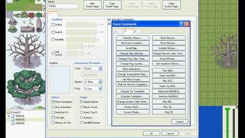 Rpg Maker XP Event Command Tutorial: Set Move Route pt 1