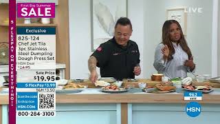 Chef Jet Tila 3Piece Stainless Steel Dumpling Dough Pres...