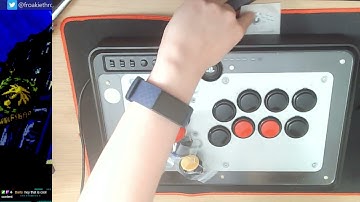 SANWA JLF-TP-8YT stick replacement on PS4 Venom Fight Stick (Twitch VOD)