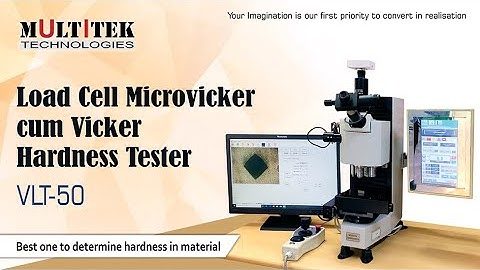Load Cell Micro cum Vicker Hardness Tester | Model : VLT-50 | Multitek Technologies | 2021
