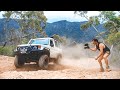 4WD DARGO Driving Billy Goats Track In Bad Condition! | Deep River Crossings and Bad Weather...