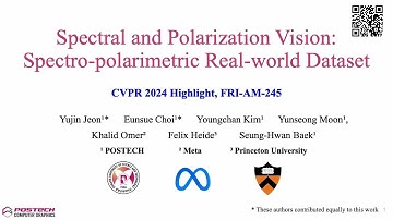 Spectral and Polarization Vision: Spectro-polarimetric Real-world Dataset (CVPR 2024)