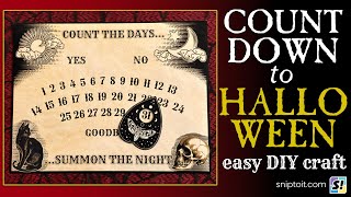 Halloween Countdown Calendar DIY | Free Files Included