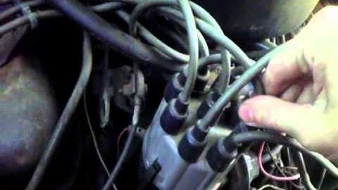 1978 Dodge 5.9L 360 disconnecting spark plug wires with engine running