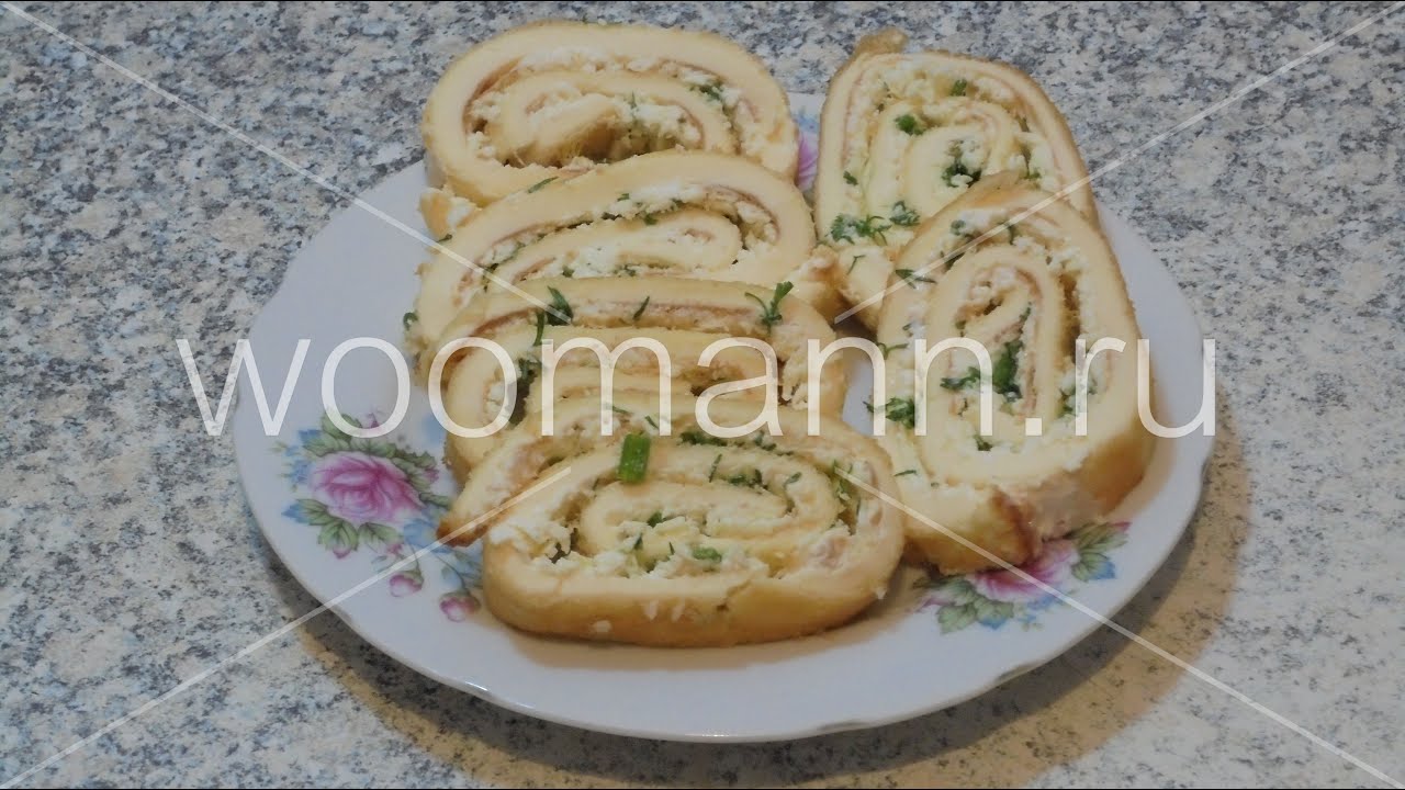 Рулет из яиц холодные закуски
