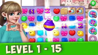 Home Design House Makeover level 1 - 15 [ Gameplay Story ] Day 1 Living Room HD 👋😘✌️ screenshot 4