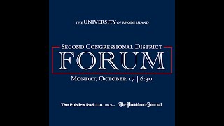 2022 Congressional Forum: Presented by The Providence Journal, The Public's Radio and URI
