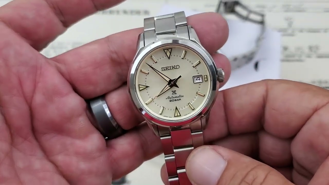 Seiko SBDC145 1959 First Alpinist overview/Barton Hornween 19mm strap -  YouTube