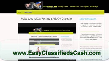 $200 in Paypal a Day on Backpage.com and Craigslist.com post