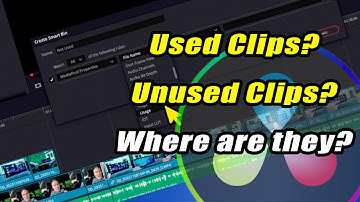 Find Used and Unused Clips in DaVinci Resolve! Using Smart Bins