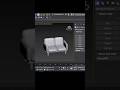 Box to simple sofa in 3d max#shorts #3d #3d max#sofa