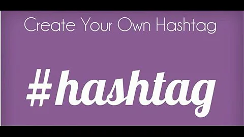How do you make a unique hashtag?
