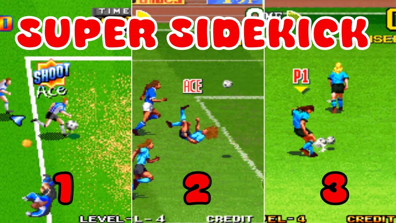SUPER SIDEKICK 1-2-3  - Retro Arcade Football Game